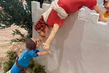 Un belén de pastilina, atractivo de la Biblioteca Saulo Torón (Telde)/Francisco Javier Santana.